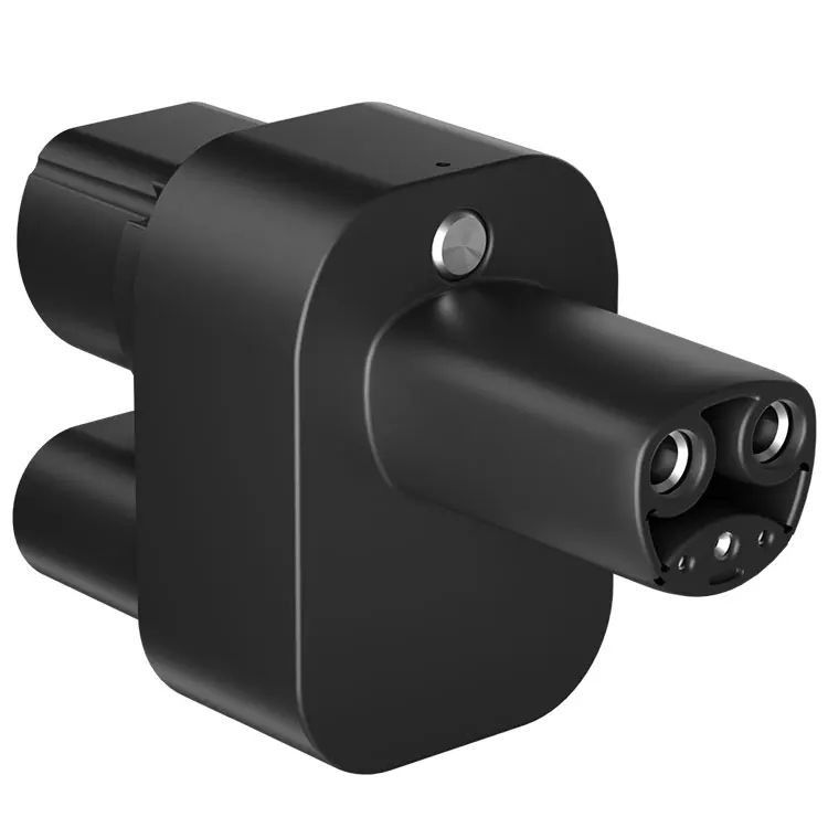 Eropa CCS2 ke Tesla pengisian mobil listrik CCS2 DC adaptor Untuk TESLA AC + DC