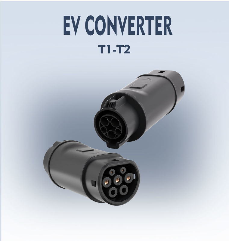 EV Adapter EV Charger SAE J1772 Tipe 1 ke IEC 62196 Tipe 2 Kompatibel dengan konektor pengisian TIPE 1