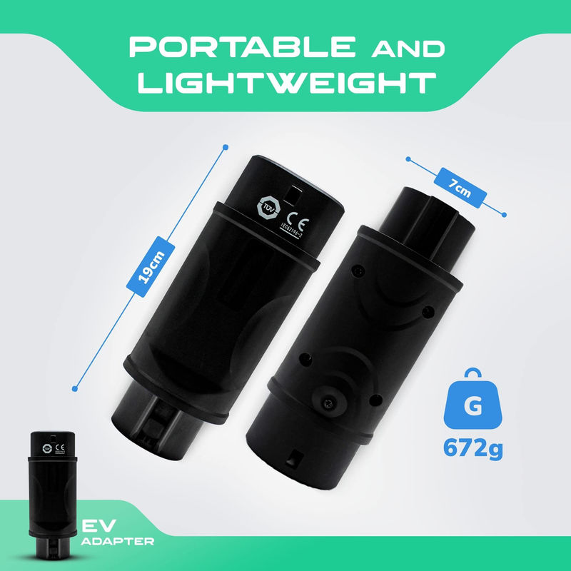 EV Adapter EV Charger SAE J1772 Tipe 1 ke IEC 62196 Tipe 2 Kompatibel dengan konektor pengisian TIPE 1