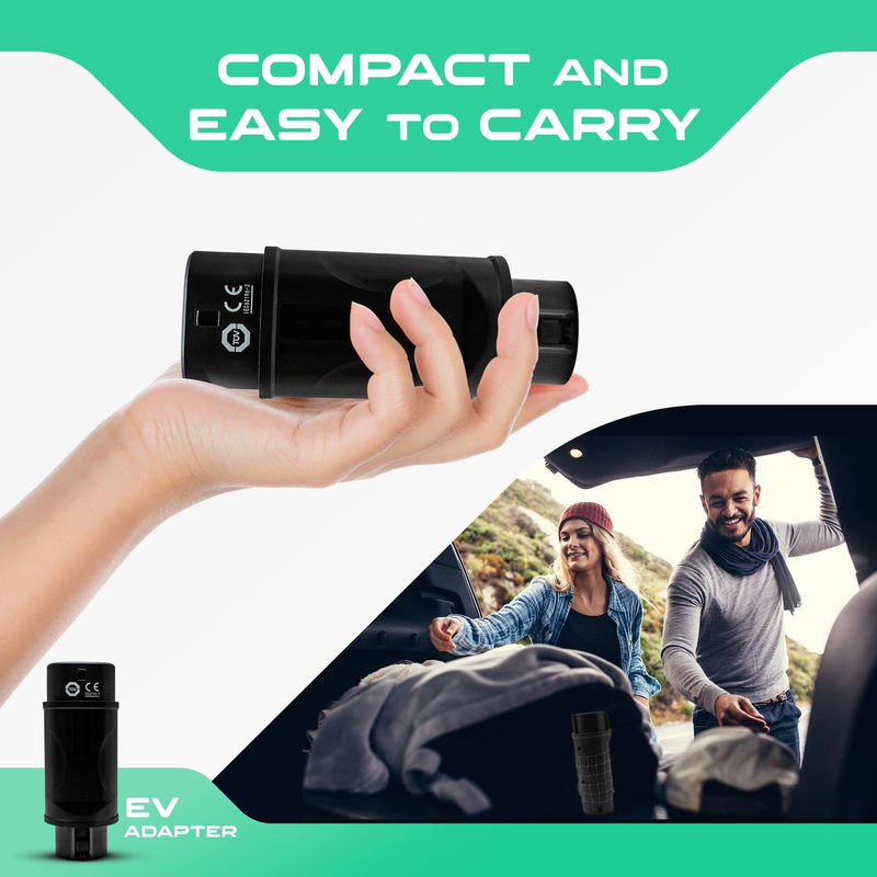 EV Adapter EV Charger SAE J1772 Tipe 1 ke IEC 62196 Tipe 2 Kompatibel dengan konektor pengisian TIPE 1