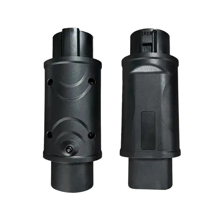 Ev Adapter Charging Pile Kendaraan Listrik J1772 32a Tipe 1 Ev Charger J1772 ke GB/T Adapter