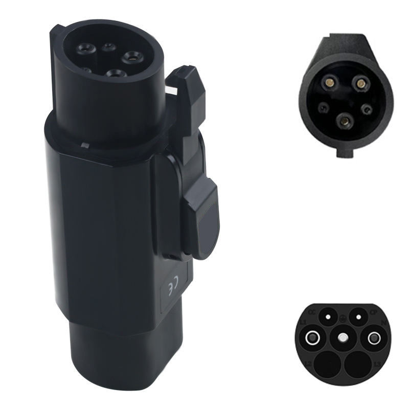 Adaptor pengisian listrik tipe 2 sampai J1772 tipe 1 sampai tipe 2 konektor pengisi daya kendaraan listrik jenis laki-laki