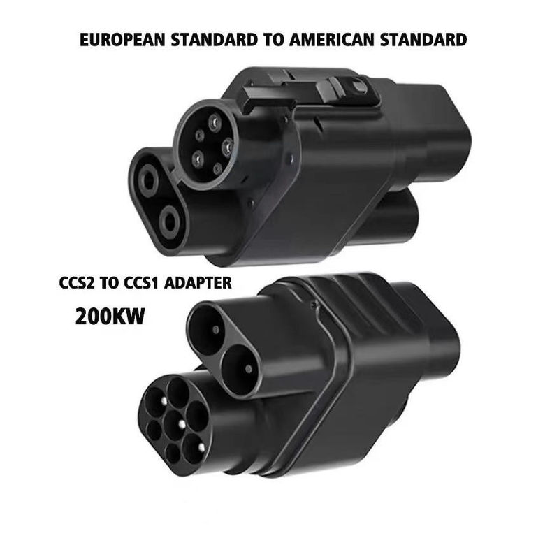 Adaptor pengisian DC 200kw langsung pabrik CCS2 ke CCS1 konektor EV pengisian cepat CCS2 ke CCS1 Adaptor