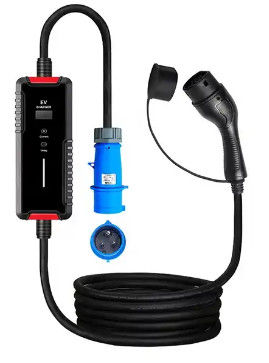 Kualitas Tinggi Electric Fast Type2 Ev Charger 8-32a portabel ev charger Dengan layar disesuaikan