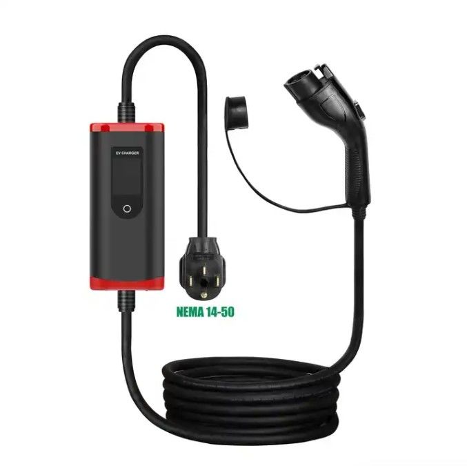 Pabrik 8a-32a Disesuaikan SAE J1772 TYPE1 Pengecas Mobil Listrik Cepat Pengecas EV Portable