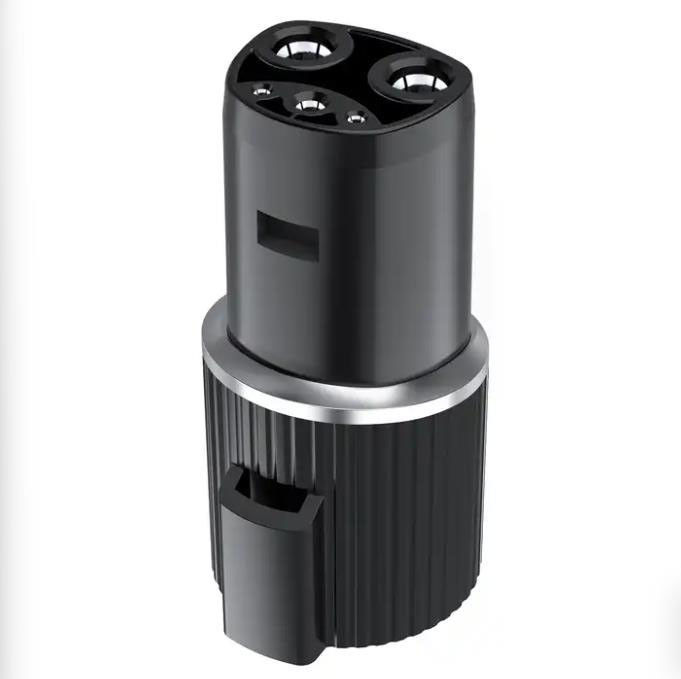 IP55 Adaptor Pengisi Daya EV Mobil Listrik Tesla Bertahan Lama Ke J1772 Type1